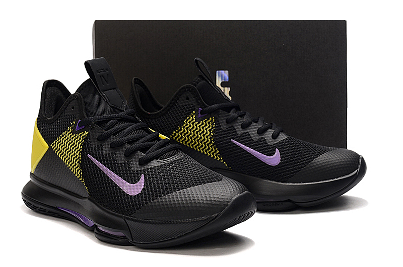 New Men Nike Lebron Witness IV Lakers Shoes